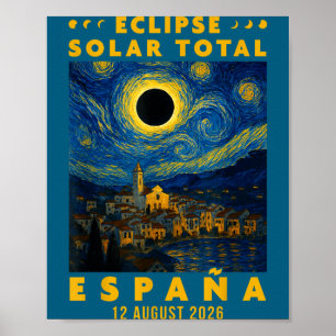 Poster Eclipse Solar Total Espanha 2026