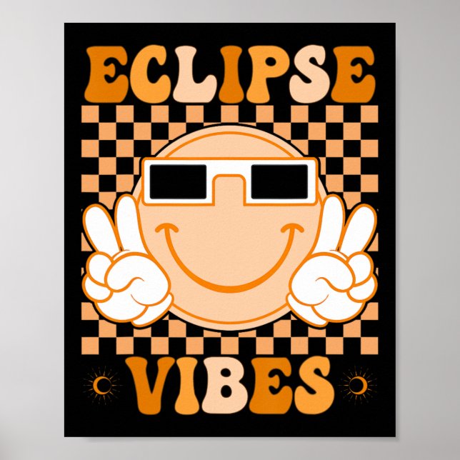 Poster Eclipse Solar Total Viba Camisa Para Meninas Com (Frente)