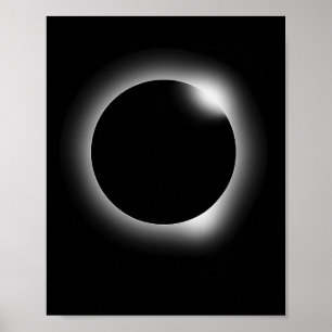 Poster Eclipse Total Ciência Nerdy Lunar Solar Presente S