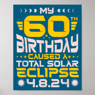 Poster Eclipse Total do Sol de Aniversário de 60 anos - 8