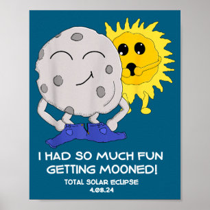 Poster Eclipse Total do Sol Divertido Foi Enganado
