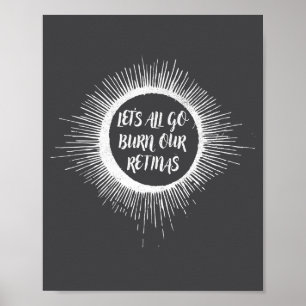 Poster Eclipse Total do Sol Divertido Vamos
