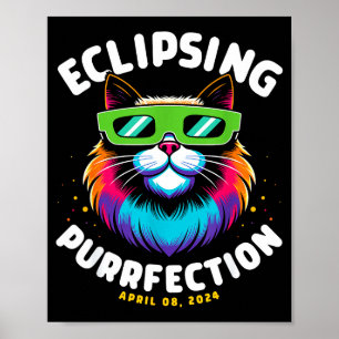 Poster Eclipse Total do Sol Totalidade Astronomia Engraça