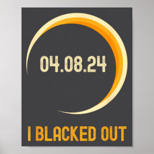 Poster Eclipse Total do Sol Totalmente Engraçado