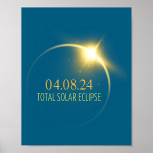 Poster Eclipse Total Solar América 2024 4.08.24 Acesso