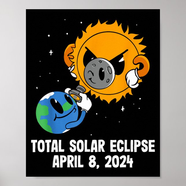 Poster Eclipse Total Solar Divertido Juventude América (Frente)