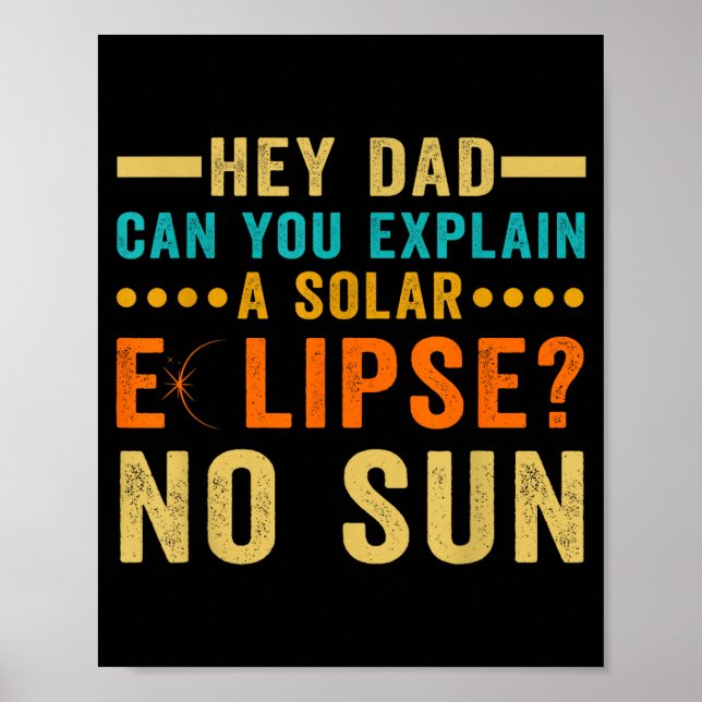 Poster Eclipse Total Solar Engraçado 04 08 (Frente)