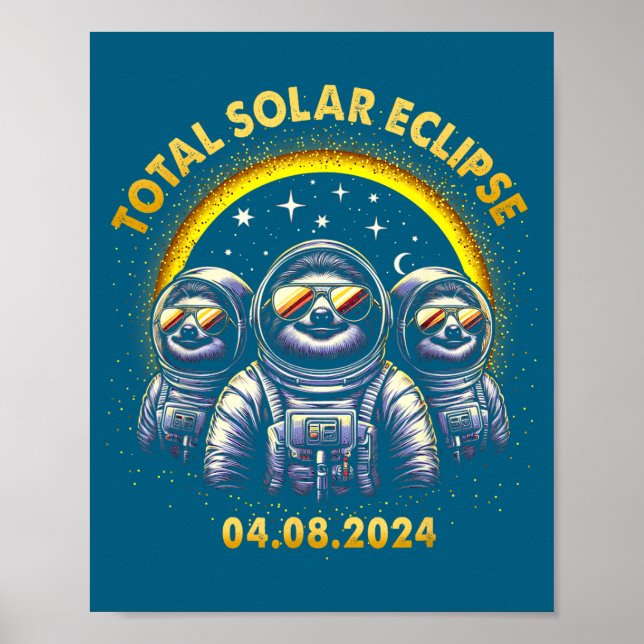 Poster Eclipse Total Solar Engraçado 04 08 (Frente)