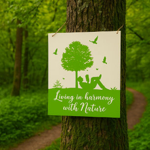 Poster Eco Cote Vivendo em Harmonia com a Natureza