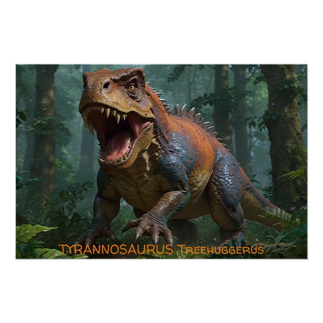 Pôster Ecologia Diária Tyrannosaurus (Frente)