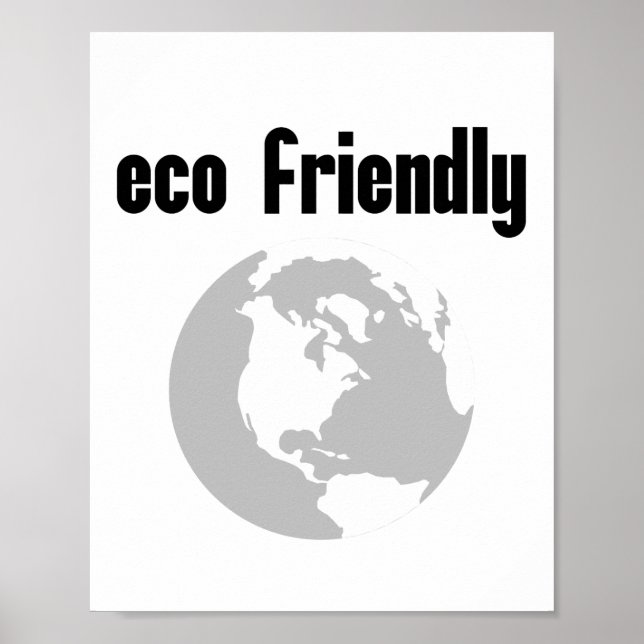 Poster Ecológico: reduza o impacto ambiental (Frente)