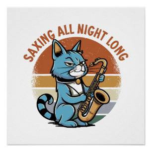 Pôster Economizando a Noite Toda - Para saxofonistas