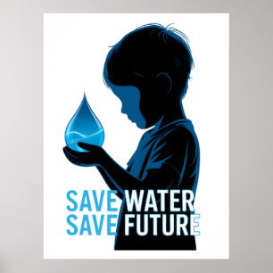Poster Economize Água Salve o Futuro