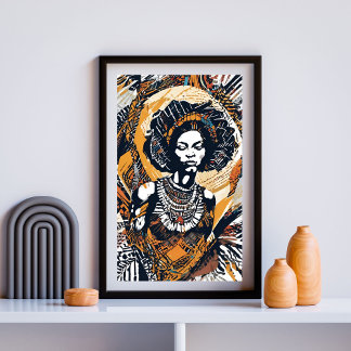 Poster Ecos Sagrados da Rainha Tribal