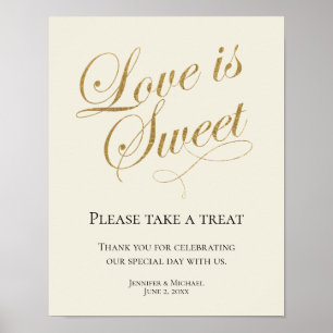 Pôster Ecru e o ouro, amor são doces, tomam um favor do