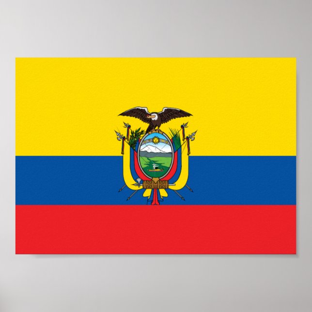 Poster Ecuador Flag (Frente)