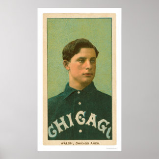 Pôster Ed Walsh Baseball Card 1909