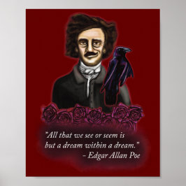 Poster Edgar Allan Poe, Academia Escura