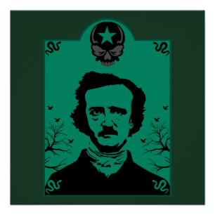 Pôster Edgar Allan Poe Art Gift
