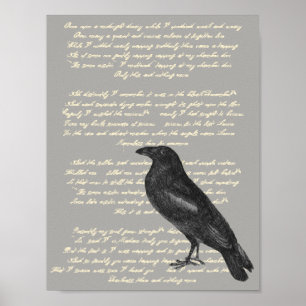Poster Edgar Allan Poe "Corvo"