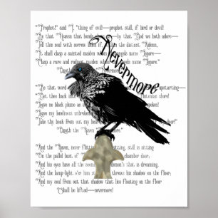 Poster Edgar Allan Poe é o Raven