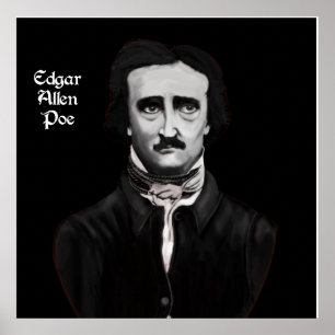 Pôster Edgar Allan Poe em canvas
