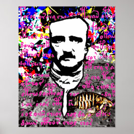 Pôster Edgar Allan Poe Flea Moon Lunar Voynich Manuscrito