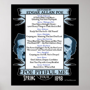 Poster Edgar Allan "ponto de entrada lamentável mim"