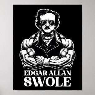 Poster Edgar Allan Swole Treino De Academia E Fitness Fis