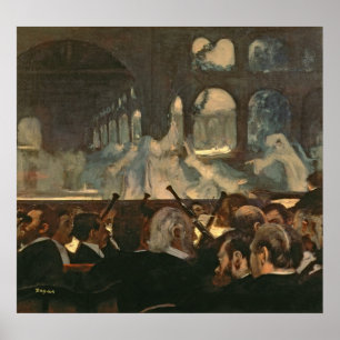Poster Edgar Degas a cena do balé, a ópera de Meyerbe