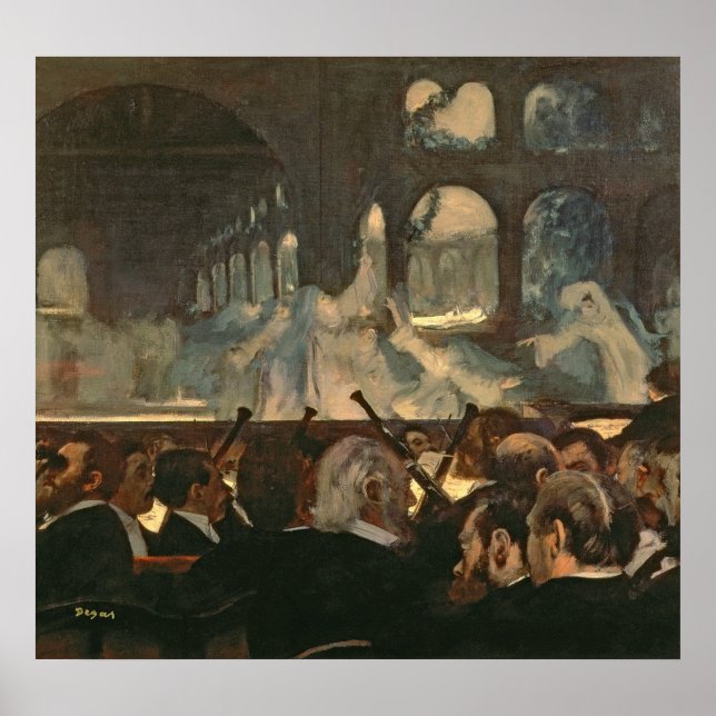 Poster Edgar Degas | A cena do balé, a ópera de Meyercerv (Frente)