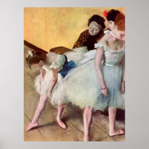 Poster Edgar Degas a classe de dança
