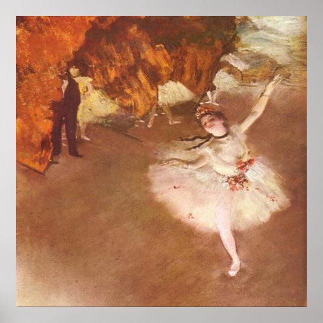Poster Edgar Degas, A Estrela (Frente)