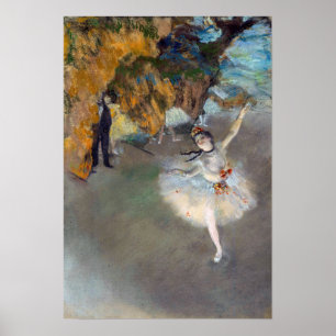 Poster Edgar Degas - A Estrela / Dançarina no Palco