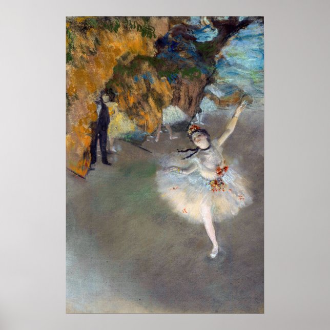 Poster Edgar Degas - A Estrela / Dançarina no Palco (Frente)