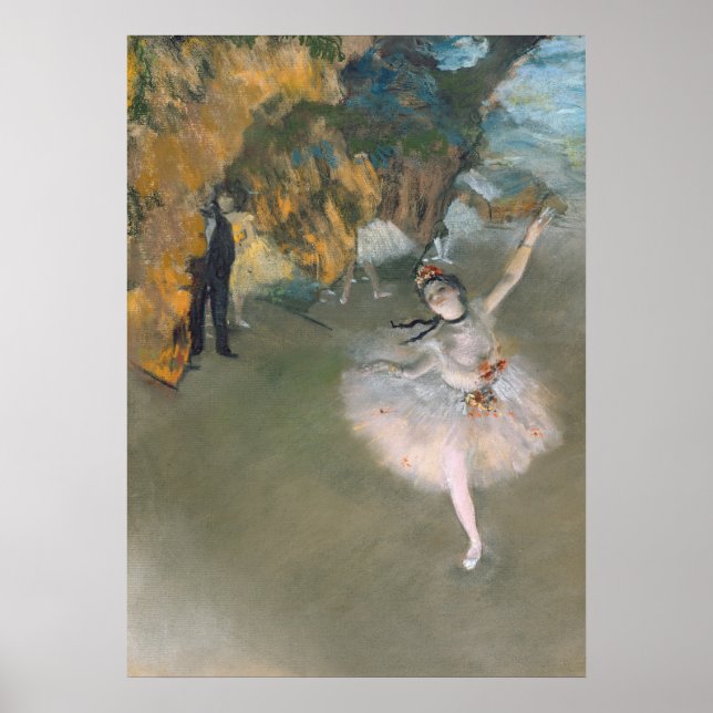 Poster Edgar Degas | A estrela ou o dançarino do Palco (Frente)
