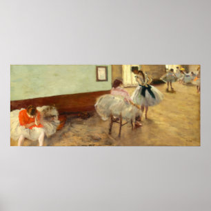 Pôster Edgar Degas a lição de dança
