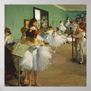 Poster Edgar Degas, A Pintura Da Classe De Dança Ballerin