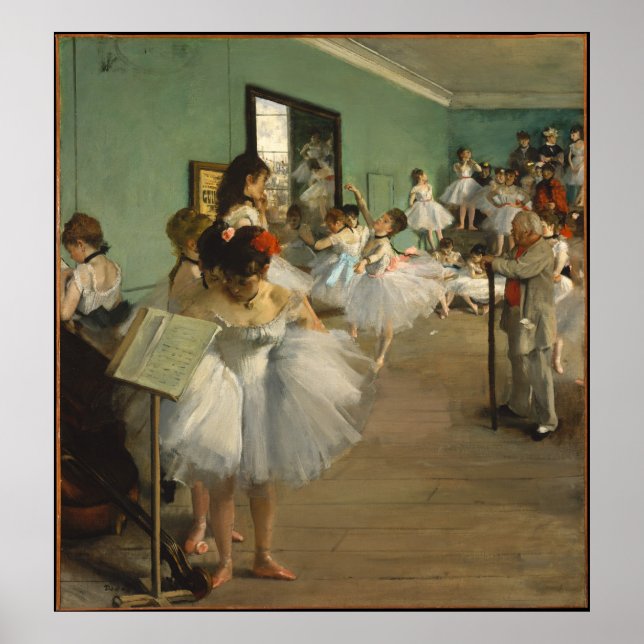 Pôster EDGAR DEGAS - A turma de dança 1874 (Frente)