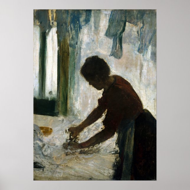 Pôster Edgar Degas A Woman Ironing (Frente)