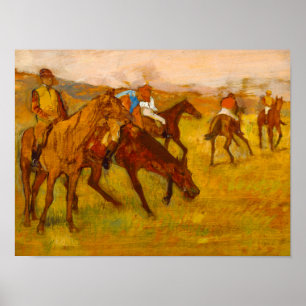 Poster Edgar Degas Antes da Corrida