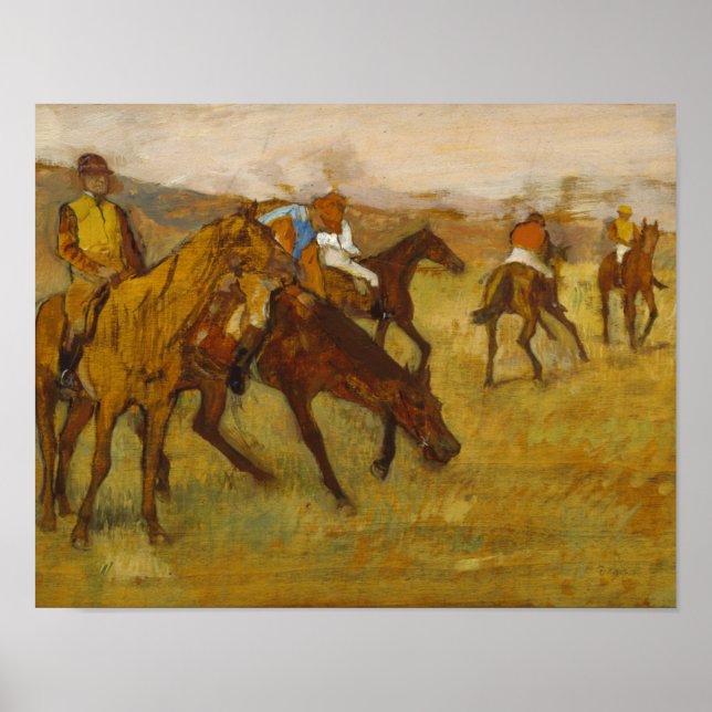 Pôster Edgar Degas - Antes da Raça (Frente)