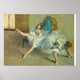 Pôster Edgar Degas antes do balé, 1890-1892