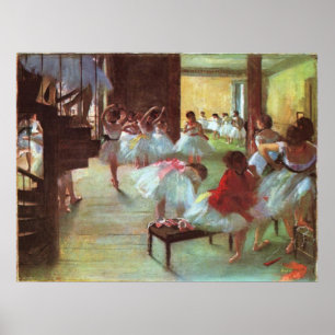 Poster Edgar Degas - Balé 1879-80, Calçado Stair Dancer O