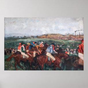 Poster Edgar Degas - Cavalheiros Race
