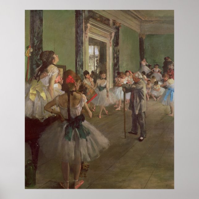Pôster Edgar Degas | Classe de dança, c.1873-76 (Frente)