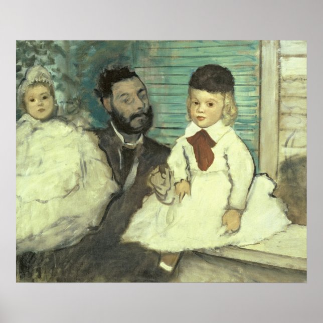 Poster Edgar Degas | Comte Le Pic e seus filhos (Frente)