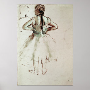 Pôster Edgar Degas   Dançarino visto de trás