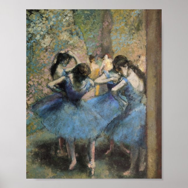 Poster Edgar Degas - Dançarinos De Azul (Frente)