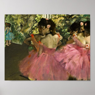 Pôster Edgar Degas - Dançarinos De Rosa